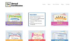Desktop Screenshot of freeawardcertificates.com