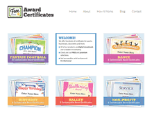 Tablet Screenshot of freeawardcertificates.com
